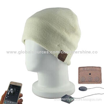 Handsfree Bluetooth Cable Knit Headphone Beanie, 4.2V/500mA Battery